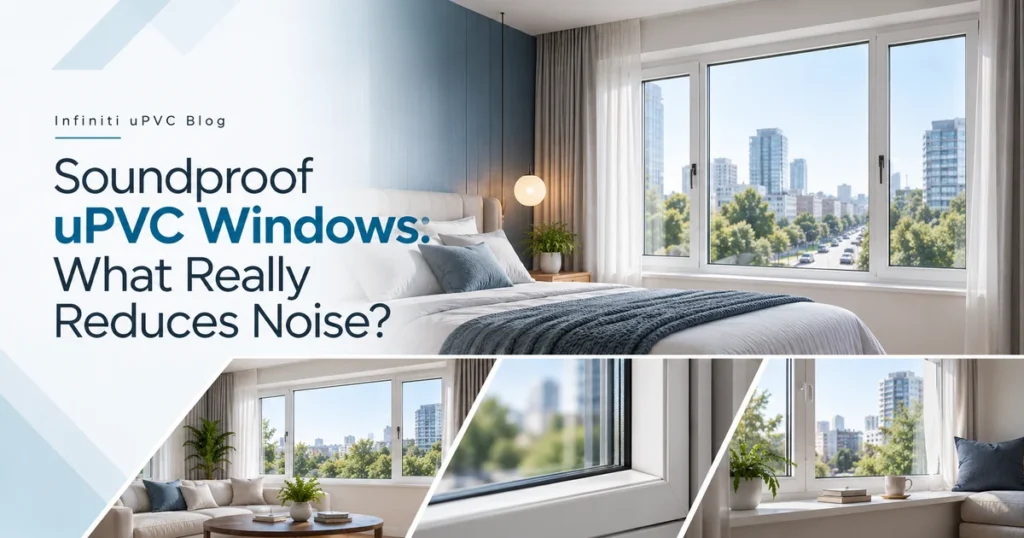 Soundproof uPVC windows for quieter interiors